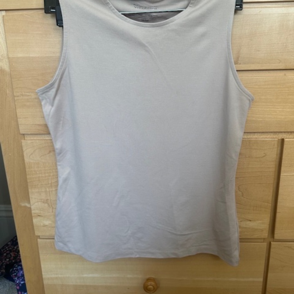 Tan color tank top Adrienne Vitatadini Size Medium